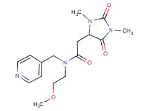 2-(1,3-dimethyl-2,5-dioxo-4-imidazolidinyl)-N-(2-methoxyethyl)-N-(4-pyridinylmethyl)acetamide
