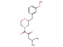 1-[2-(3-methoxybenzyl)-4-morpholinyl]-4-methyl-1-oxo-2-pentanone