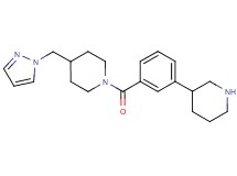 1-(3-piperidin-3-ylbenzoyl)-4-(1H-pyrazol-1-ylmethyl)piperidine