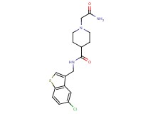 1-(2-amino-2-oxoethyl)-N-[(5-chloro-1-benzothien-3-yl)methyl]piperidine-4-carboxamide