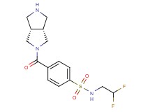 N-(2,2-difluoroethyl)-4-[rel-(3aR,6aS)-hexahydropyrrolo[3,4-c]pyrrol-2(1H)-ylcarbonyl]benzenesulfonamide hydrochloride