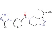 3-isopropyl-5-[3-(5-methyl-1H-tetrazol-1-yl)benzoyl]-4,5,6,7-tetrahydro-1H-pyrazolo[4,3-c]pyridine