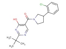 2-tert-butyl-5-{[3-(2-chlorophenyl)pyrrolidin-1-yl]carbonyl}pyrimidin-4-ol