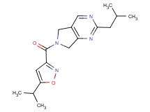 2-isobutyl-6-[(5-isopropylisoxazol-3-yl)carbonyl]-6,7-dihydro-5H-pyrrolo[3,4-d]pyrimidine