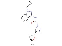 N-[1-(cyclopropylmethyl)-1H-indazol-3-yl]-2-[4-(5-methyl-2-furyl)-1H-pyrazol-1-yl]acetamide