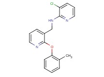 3-chloro-N-{[2-(2-methylphenoxy)pyridin-3-yl]methyl}pyridin-2-amine