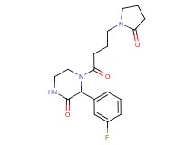 3-(3-fluorophenyl)-4-[4-(2-oxopyrrolidin-1-yl)butanoyl]piperazin-2-one