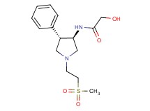 2-hydroxy-N-{rel-(3R,4S)-1-[2-(methylsulfonyl)ethyl]-4-phenyl-3-pyrrolidinyl}acetamide hydrochloride