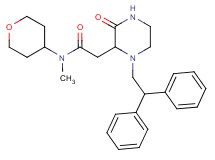 2-[1-(2,2-diphenylethyl)-3-oxo-2-piperazinyl]-N-methyl-N-(tetrahydro-2H-pyran-4-yl)acetamide