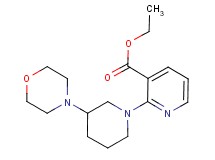ethyl 2-[3-(4-morpholinyl)-1-piperidinyl]nicotinate