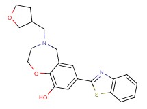 7-(1,3-benzothiazol-2-yl)-4-(tetrahydrofuran-3-ylmethyl)-2,3,4,5-tetrahydro-1,4-benzoxazepin-9-ol