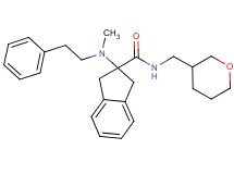 2-[methyl(2-phenylethyl)amino]-N-(tetrahydro-2H-pyran-3-ylmethyl)-2-indanecarboxamide