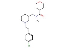N-({1-[2-(4-chlorophenyl)ethyl]-3-piperidinyl}methyl)-N-methyltetrahydro-2H-pyran-4-carboxamide
