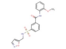 3-{[(isoxazol-5-ylmethyl)amino]sulfonyl}-N-(2-methoxyphenyl)benzamide