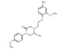 4-[2-(2-methoxy-4-methylphenoxy)ethyl]-1-(4-methoxyphenyl)-5-methyl-2-piperazinone