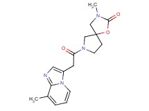 3-methyl-7-[(8-methylimidazo[1,2-a]pyridin-3-yl)acetyl]-1-oxa-3,7-diazaspiro[4.4]nonan-2-one