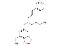 (2E)-N-[(7-methoxy-1,3-benzodioxol-5-yl)methyl]-N-(2-methoxyethyl)-3-phenylprop-2-en-1-amine