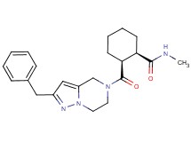 (1R*,2S*)-2-[(2-benzyl-6,7-dihydropyrazolo[1,5-a]pyrazin-5(4H)-yl)carbonyl]-N-methylcyclohexanecarboxamide