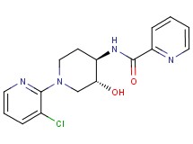 N-[(3R*,4R*)-1-(3-chloropyridin-2-yl)-3-hydroxypiperidin-4-yl]pyridine-2-carboxamide