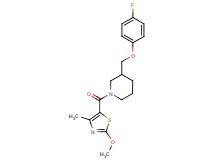 3-[(4-fluorophenoxy)methyl]-1-[(2-methoxy-4-methyl-1,3-thiazol-5-yl)carbonyl]piperidine