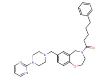 4-(5-phenylpentanoyl)-7-{[4-(2-pyrimidinyl)-1-piperazinyl]methyl}-2,3,4,5-tetrahydro-1,4-benzoxazepine
