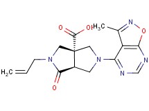 (3aS*,6aS*)-2-allyl-5-(3-methylisoxazolo[5,4-d]pyrimidin-4-yl)-1-oxohexahydropyrrolo[3,4-c]pyrrole-3a(1H)-carboxylic acid
