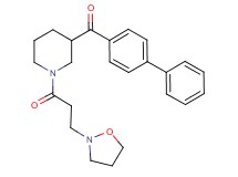 4-biphenylyl{1-[3-(2-isoxazolidinyl)propanoyl]-3-piperidinyl}methanone