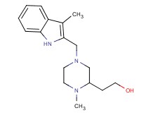 2-{1-methyl-4-[(3-methyl-1H-indol-2-yl)methyl]-2-piperazinyl}ethanol