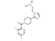 2-(2-{1-[(3,5-difluoropyridin-2-yl)carbonyl]piperidin-4-yl}-1H-imidazol-1-yl)-N,N-dimethylethanamine