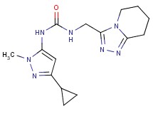 N-(3-cyclopropyl-1-methyl-1H-pyrazol-5-yl)-N'-(5,6,7,8-tetrahydro[1,2,4]triazolo[4,3-a]pyridin-3-ylmethyl)urea
