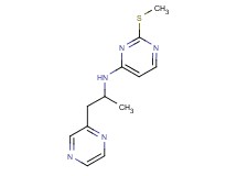 N-[1-methyl-2-(2-pyrazinyl)ethyl]-2-(methylthio)-4-pyrimidinamine