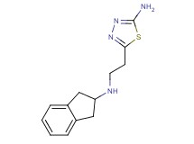 5-[2-(2,3-dihydro-1H-inden-2-ylamino)ethyl]-1,3,4-thiadiazol-2-amine