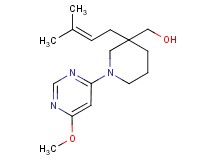 [1-(6-methoxypyrimidin-4-yl)-3-(3-methylbut-2-en-1-yl)piperidin-3-yl]methanol