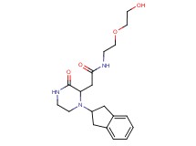 2-[1-(2,3-dihydro-1H-inden-2-yl)-3-oxo-2-piperazinyl]-N-[2-(2-hydroxyethoxy)ethyl]acetamide