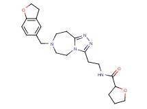 N-{2-[7-(2,3-dihydro-1-benzofuran-5-ylmethyl)-6,7,8,9-tetrahydro-5H-[1,2,4]triazolo[4,3-d][1,4]diazepin-3-yl]ethyl}tetrahydro-2-furancarboxamide