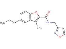 N-(3-isoxazolylmethyl)-3-methyl-5-propyl-1-benzofuran-2-carboxamide