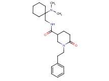 N-{[1-(dimethylamino)cyclohexyl]methyl}-6-oxo-1-(2-phenylethyl)-3-piperidinecarboxamide