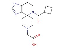 [5-(cyclobutylcarbonyl)-1,5,6,7-tetrahydro-1'H-spiro[imidazo[4,5-c]pyridine-4,4'-piperidin]-1'-yl]acetic acid