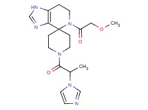 1'-[2-(1H-imidazol-1-yl)propanoyl]-5-(methoxyacetyl)-1,5,6,7-tetrahydrospiro[imidazo[4,5-c]pyridine-4,4'-piperidine]
