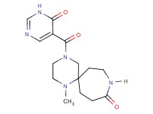 1-methyl-4-[(6-oxo-1,6-dihydro-5-pyrimidinyl)carbonyl]-1,4,9-triazaspiro[5.6]dodecan-10-one