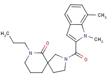 2-[(1,7-dimethyl-1H-indol-2-yl)carbonyl]-7-propyl-2,7-diazaspiro[4.5]decan-6-one