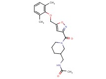 N-{[1-({5-[(2,6-dimethylphenoxy)methyl]-3-isoxazolyl}carbonyl)-3-piperidinyl]methyl}acetamide