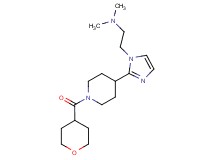 N,N-dimethyl-2-{2-[1-(tetrahydro-2H-pyran-4-ylcarbonyl)-4-piperidinyl]-1H-imidazol-1-yl}ethanamine