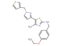 N-(4-ethoxybenzyl)-4-methyl-5-[1-(3-thienylmethyl)-1H-pyrazol-3-yl]-1,3-thiazol-2-amine
