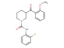 N-(2-fluorophenyl)-3-(2-methoxybenzoyl)-1-piperidinecarboxamide