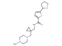 N-({1-[(4-methyl-1-piperazinyl)methyl]cyclopropyl}methyl)-5-(tetrahydro-2-furanyl)-2-thiophenecarboxamide