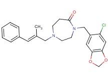 4-[(6-chloro-1,3-benzodioxol-5-yl)methyl]-1-[(2E)-2-methyl-3-phenyl-2-propen-1-yl]-1,4-diazepan-5-one