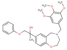 1-phenoxy-2-[4-(3,4,5-trimethoxybenzyl)-2,3,4,5-tetrahydro-1,4-benzoxazepin-7-yl]-2-propanol
