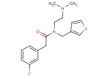 N-[2-(dimethylamino)ethyl]-2-(3-fluorophenyl)-N-(3-thienylmethyl)acetamide