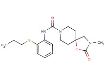 3-methyl-2-oxo-N-[2-(propylthio)phenyl]-1-oxa-3,8-diazaspiro[4.5]decane-8-carboxamide